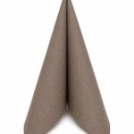 Servietten Air-Laid 40x40cm 1/4 Falz Braun