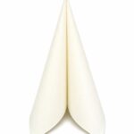 Servietten Air-Laid 40x40cm 1/4 Falz Crem