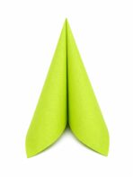 Serviettes Air-Laid 40x40 cm 1/4 pli lime – Image 2