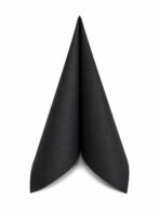 Servietten Air-Laid 40x40cm 1/4 Falz Schwarz – Bild 2