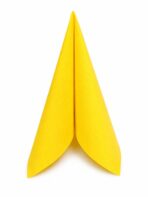 Servietten Air-Laid 40x40cm 1/4 Falz gelb – Bild 2