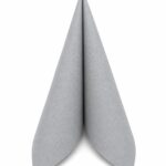 Servietten Air-Laid 40x40cm 1/4 Falz Grau
