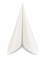 Servietten Air-Laid 40x40cm 1/4 Falz Weiss – Bild 2