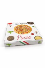 Pizza box modèle Papi 32x32x4 cm double kraft 100 / carton