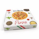 Pizza box modèle Papi 32x32x4 cm double kraft 100 / carton