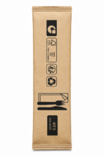 Besteck-Set Holz (Messer+Gabel+Serviette)  500 / Karton – Bild 2